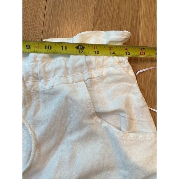 Young Fabulous and Broke Linen Blend Shorts High Rise Paper Bag Medium NWT - Picture 4 of 7